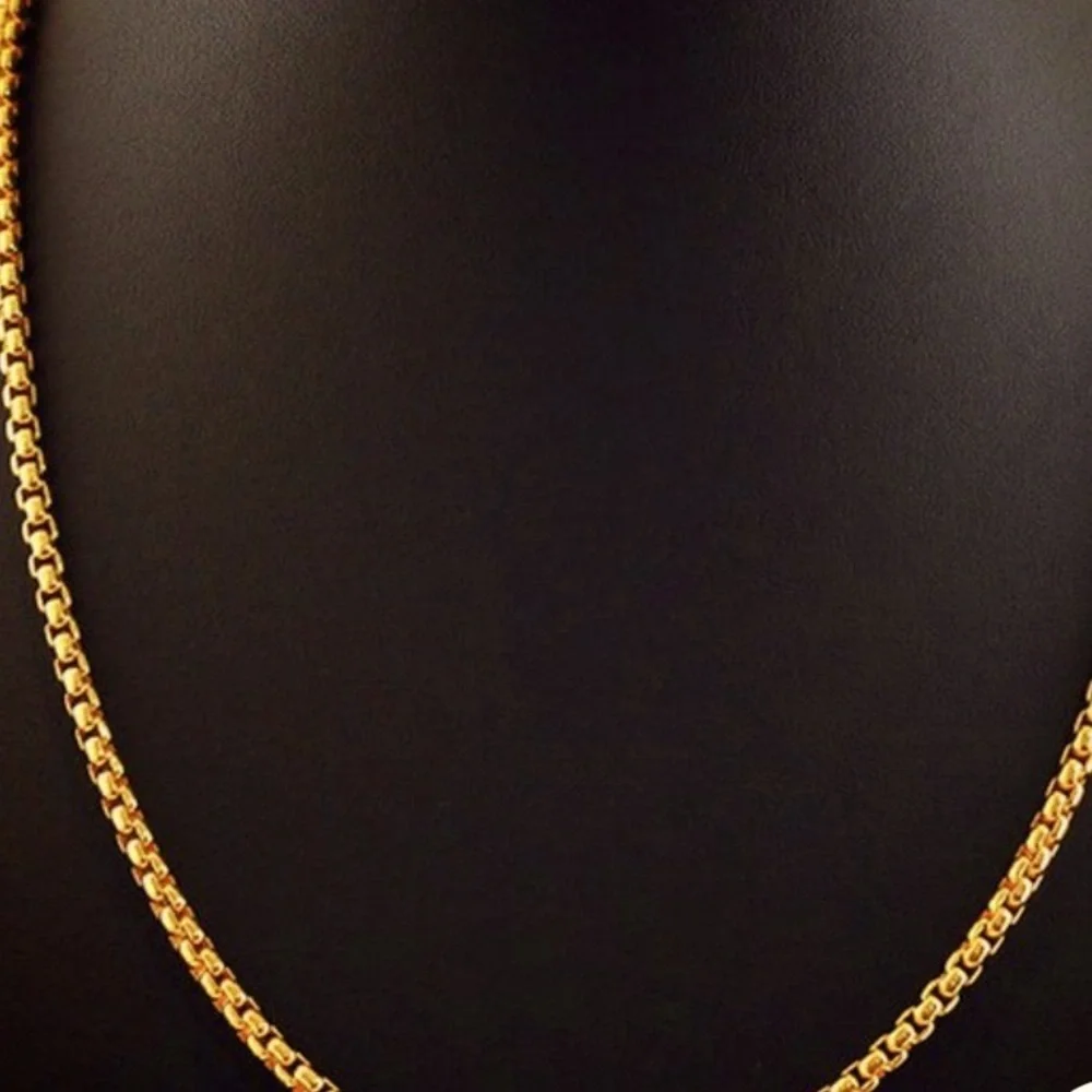 New 18k Gold Mens 23.2 Rope Rolo Chain Necklace